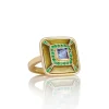 Brooke Gregson ALBERS ENAMEL TANZANITE EMERALD RING Best Sale