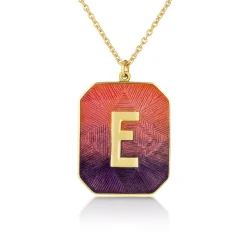 Brooke Gregson Alphabet Sunset Enamel Letter Necklace Online