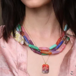 Brooke Gregson Alphabet Sunset Enamel Letter Necklace Online