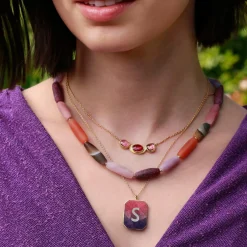Brooke Gregson Alphabet Sunset Enamel Letter Necklace Online