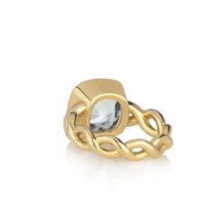 Brooke Gregson AQUAMARINE TWIST RING Hot