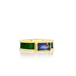 Brooke Gregson BAUHAUS SAPPHIRE ENAMEL RING Sale