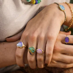 Brooke Gregson BOULDER OPAL TEARDROP RING Clearance