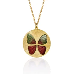 Brooke Gregson BUTTERFLY ENAMEL NECKLACE Cheap