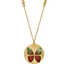 Brooke Gregson BUTTERFLY ENAMEL NECKLACE Cheap