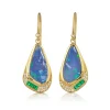 Brooke Gregson BUTTERFLY WING OPAL EMERALD HALO EARRINGS Sale