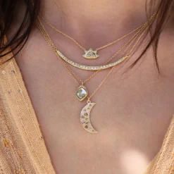 Brooke Gregson CRESCENT DIAMOND NECKLACE SMALL Flash Sale
