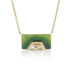 Brooke Gregson DIAMOND HEX HALO OMBRE ENAMEL NECKLACE Best