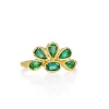 Brooke Gregson EMERALD FLOWER RING Sale