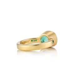 Brooke Gregson EMERALD ORBIT EMERALD BAND RING Outlet