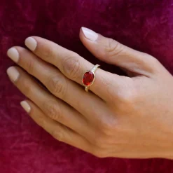 Brooke Gregson FIRE OPAL ORBIT DIAMOND BAND RING Best