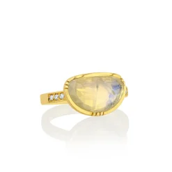 Brooke Gregson HALF MOON MOONSTONE DIAMOND BAND RING Sale