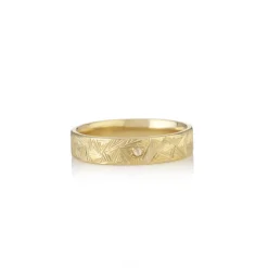 Brooke Gregson Hera Engraved diamond Band Outlet