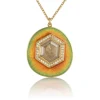 Brooke Gregson MANDALA DIAMOND ENAMEL NECKLACE Online