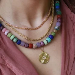 Brooke Gregson MANDALA FLORA ENGRAVED DIAMOND NECKLACE Best