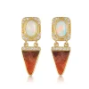 Brooke Gregson Nefertiti Opal Diamond Enamel Earrings Flash Sale