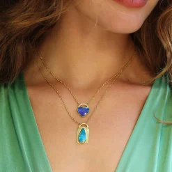 Brooke Gregson OPAL DIAMOND LOCK NECKLACE Best Sale