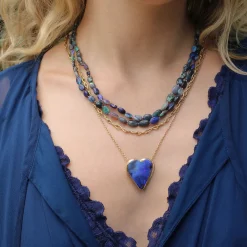 Brooke Gregson OPAL HEART HALO NECKLACE Flash Sale
