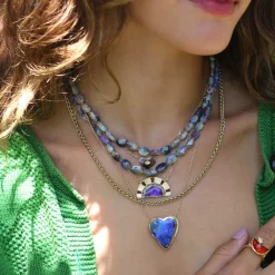 Brooke Gregson OPAL HEART HALO NECKLACE Flash Sale