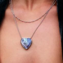Brooke Gregson OPAL HEART NECKLACE Outlet