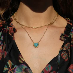 Brooke Gregson PERUVIAN OPAL HEART TWIST NECKLACE Store