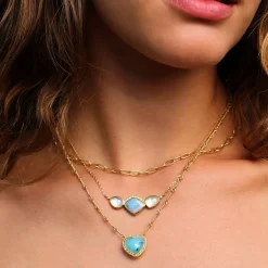 Brooke Gregson PERUVIAN OPAL HEART TWIST NECKLACE Store