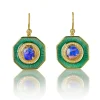 Brooke Gregson Pipe Opal Galaxy Enamel Drop Earrings Hot