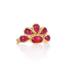Brooke Gregson RUBY FLOWER RING Clearance