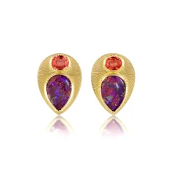 Brooke Gregson SAPPHIRE OPAL FAN EARRINGS Clearance