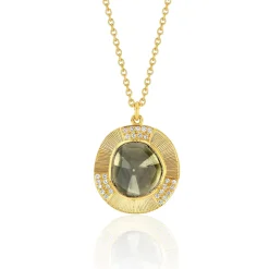 Brooke Gregson TALISMAN SHIELD DIAMOND SLICE NECKLACE Fashion