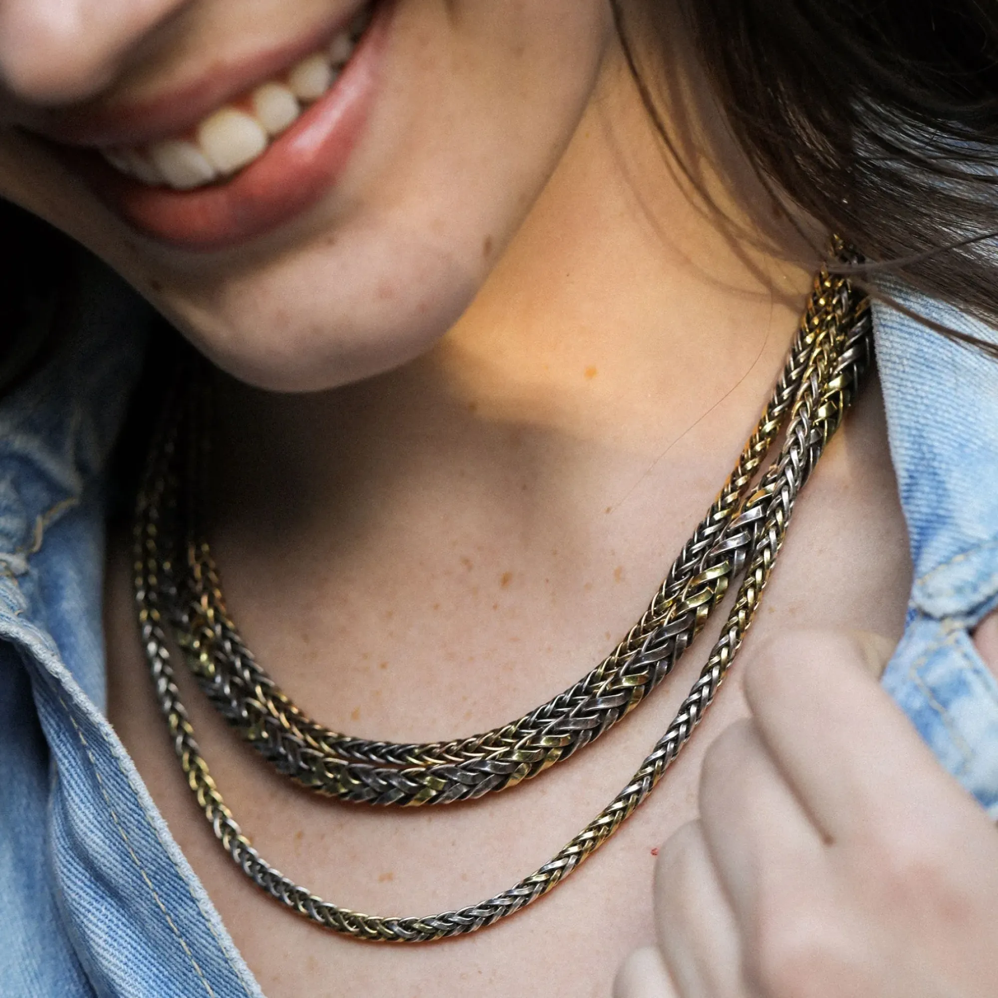 Brooke Gregson THICK LASSO GOLD & SILVER CHAIN 18 inch Discount