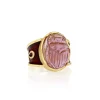 Brooke Gregson TOURMALINE SCARAB ENAMEL ANK RING Shop