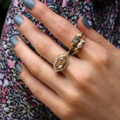 Brooke Gregson TRIPLE ELLIPSE GEO DIAMOND RING Sale