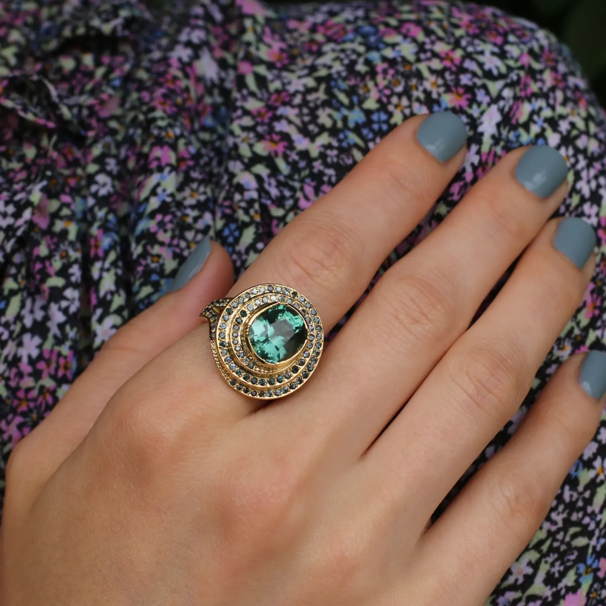 Brooke Gregson UTOPIA SPIRAL TOURMALINE SPINEL RING Discount